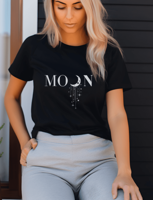 T-shirt Moon , T-shirt Lune